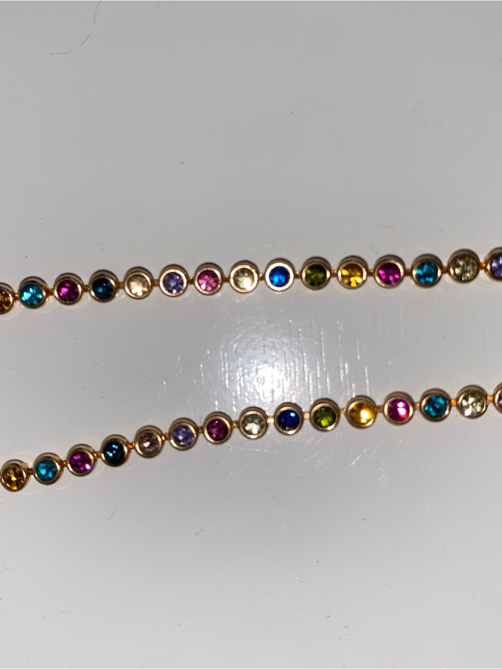 Gold-Tone Multicolor Crystal Drop Earrings- Women Jewelry